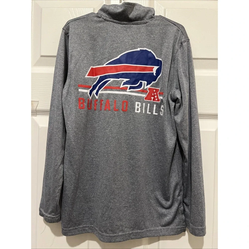 Boys NFL Buffalo Bills QuarterZip Size 8 Back To School